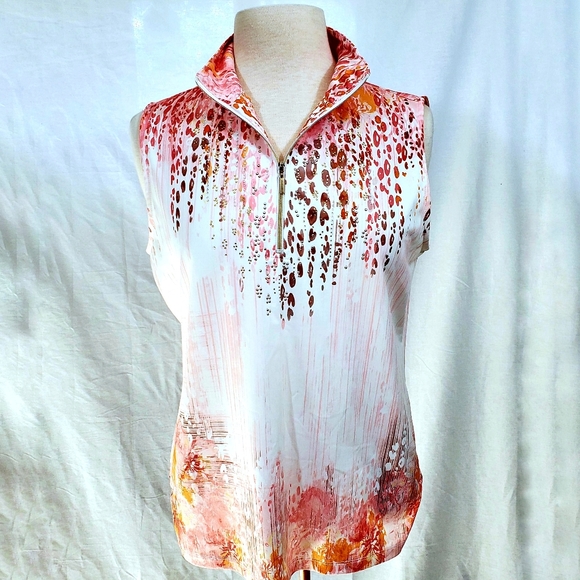 Chico's Tops - Chico's Zenergy Sparkly Sequin Golf Shirt